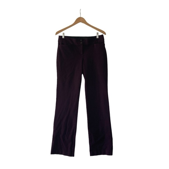LOFT 10 TALL Zoe Boot Cut pants purple - Picture 1 of 12